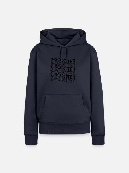 E-Scooter E-Roller Scooter - Frauen Premium Bio Hoodie - Navy