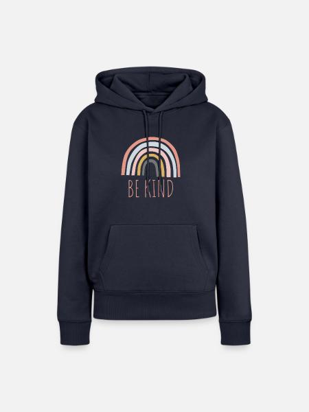 Be Kind - Frauen Premium Bio Hoodie - Navy