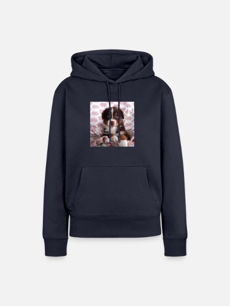 Süßer Welpe - Frauen Premium Bio Hoodie - Navy