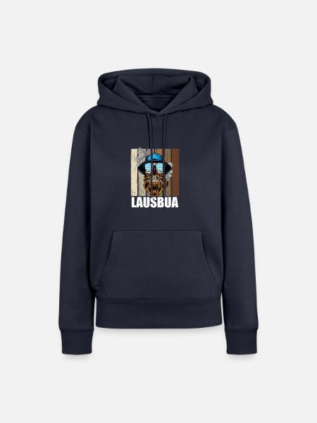 Lausbua Lederhosen - Frauen Premium Bio Hoodie - Navy