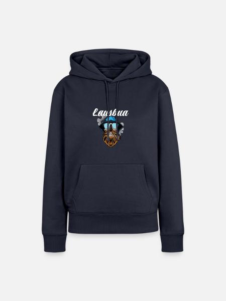 Lausbua Lederhosen - Frauen Premium Bio Hoodie - Navy