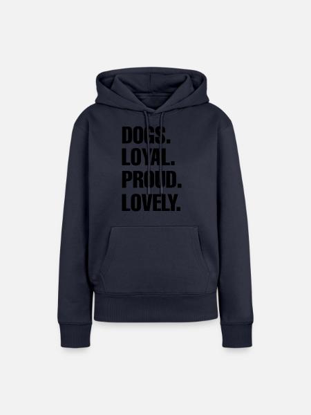Hund Dog - Frauen Premium Bio Hoodie - Navy