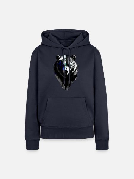 Grizzly #1 - Frauen Premium Bio Hoodie - Navy