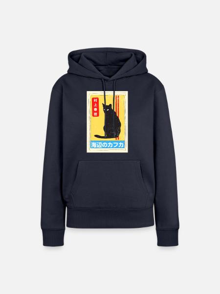 Kafka am Ufer - Frauen Premium Bio Hoodie - Navy