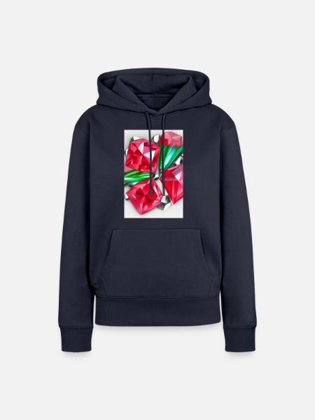 Edelsteine - Frauen Premium Bio Hoodie - Navy
