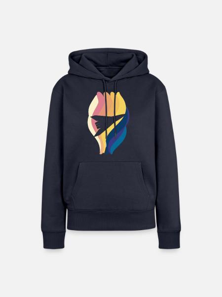 Flughafen Jumbojet Flugzeug - Frauen Premium Bio Hoodie - Navy