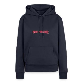 Profi Pfuscher - Frauen Premium Bio Hoodie - Navy - Vorne - Julia (174cm)