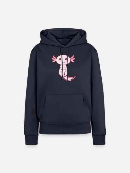 Axolotl Süß - Frauen Premium Bio Hoodie - Navy
