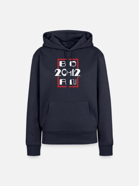 Jahrgang 2012 - Jubiläum 2012 - Frauen Premium Bio Hoodie - Navy