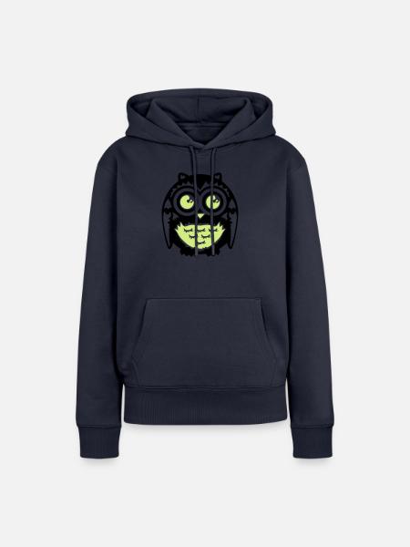 owl - Frauen Premium Bio Hoodie - Navy