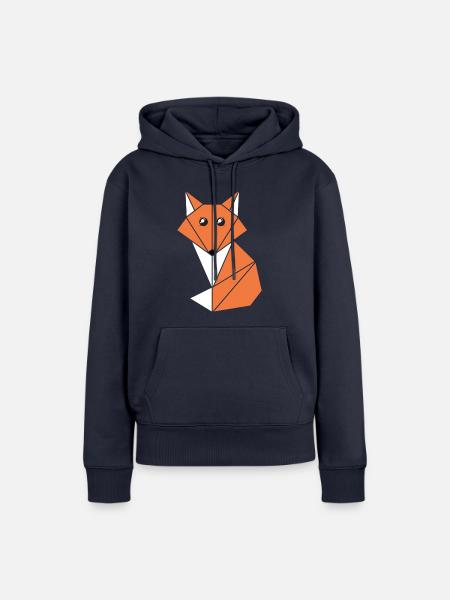 Kawaii Fuchs - Frauen Premium Bio Hoodie - Navy