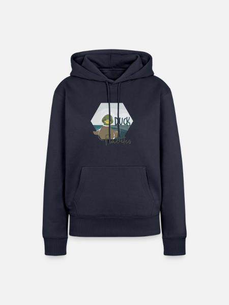 Duck Fiabetes - Frauen Premium Bio Hoodie - Navy