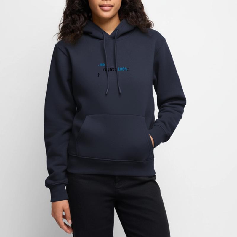 Lustige Aussenseiter - CSS Recht 100% | Programmierer-Nerd Tech Frauen Premium Bio Hoodie