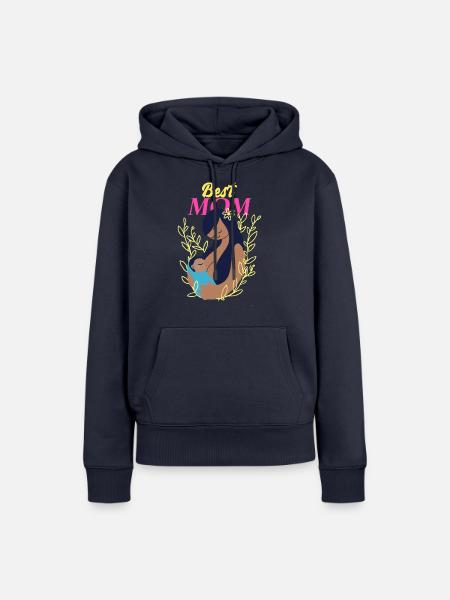 Beste Mutter Säugling Baby - Frauen Premium Bio Hoodie - Navy