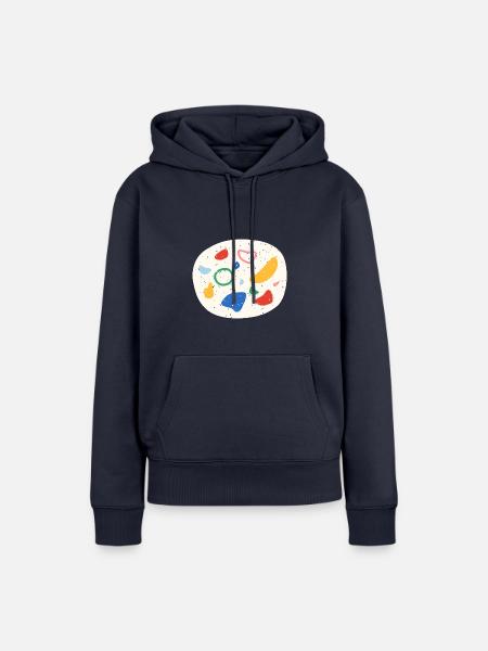 Große Klettergriffe - Frauen Premium Bio Hoodie - Navy