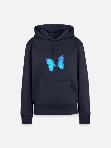 Morpho 5 Schmetterling - Frauen Premium Bio Hoodie - Navy