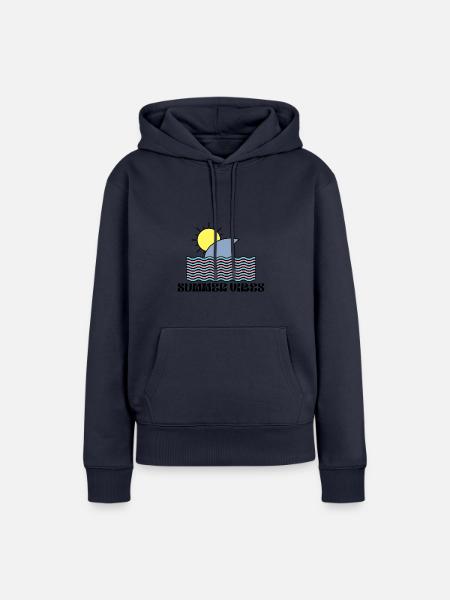 Sommerstimmung - Frauen Premium Bio Hoodie - Navy