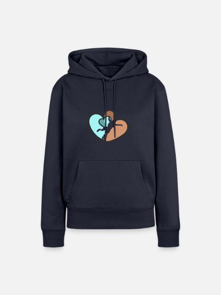 Skydive Luft - Frauen Premium Bio Hoodie - Navy