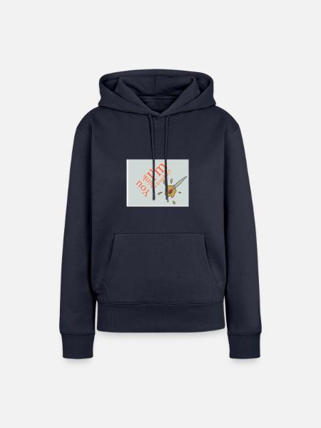 Schwierigkeit! - Frauen Premium Bio Hoodie - Navy
