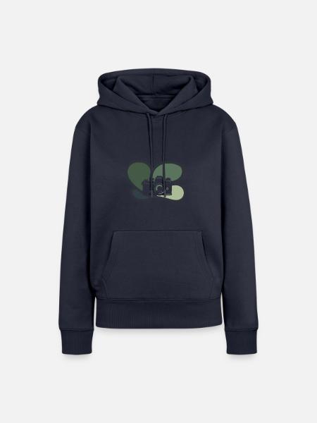 Fotograf Spiegelreflexkamera - Frauen Premium Bio Hoodie - Navy