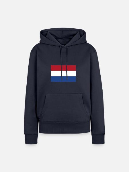 Holländische Flagge - Frauen Premium Bio Hoodie - Navy
