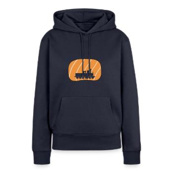 Railway Locomotive Model Railway - Women’s Premium Organic Hoodie - navy - Front - Julia (174cm)