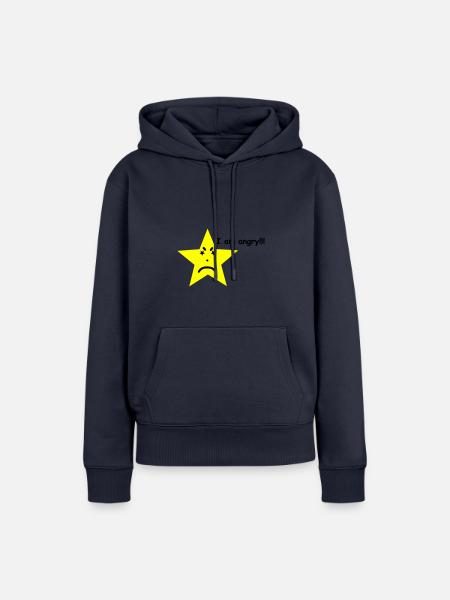 Wütender Stern - Frauen Premium Bio Hoodie - Navy