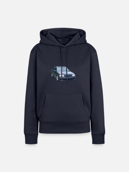 Dunkle Limousine Silhouette - Frauen Premium Bio Hoodie - Navy