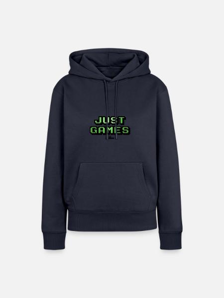 just games - Frauen Premium Bio Hoodie - Navy