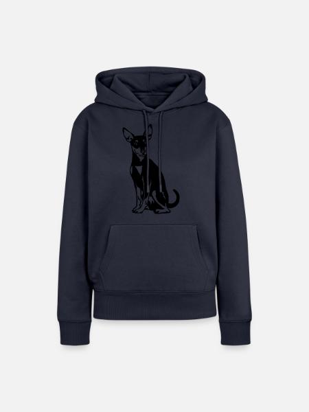 Pinscher - Frauen Premium Bio Hoodie - Navy