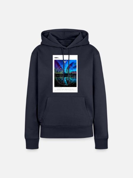 Sternzeichen Astrologie - Widder - Frauen Premium Bio Hoodie - Navy