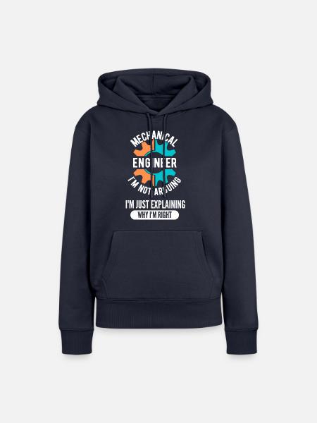 Maschinenbauer - Frauen Premium Bio Hoodie - Navy