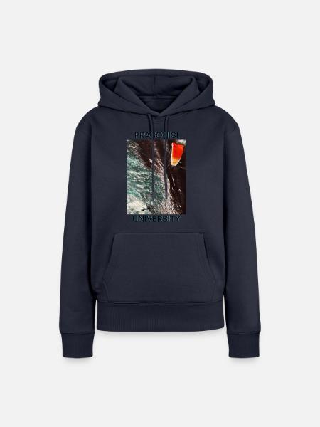 Universität Prasonisi - Frauen Premium Bio Hoodie - Navy