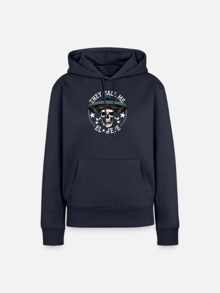 They call me - Frauen Premium Bio Hoodie - Navy
