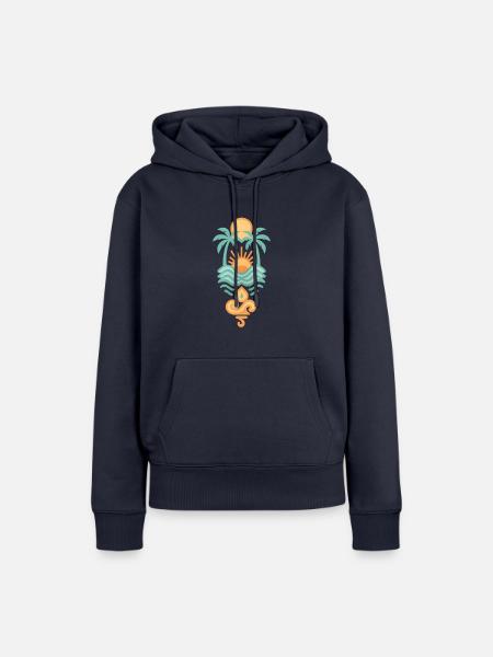 Tropen - Frauen Premium Bio Hoodie - Navy