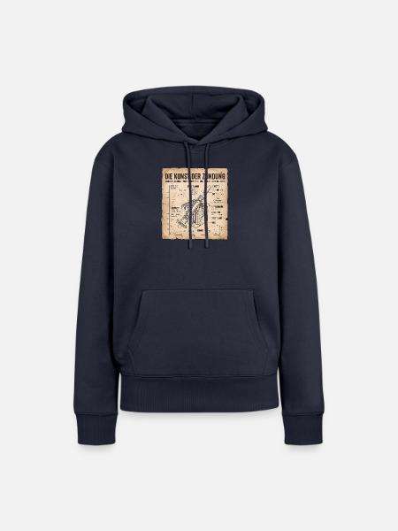 Pyro Feuerwerk Zündung - Frauen Premium Bio Hoodie - Navy