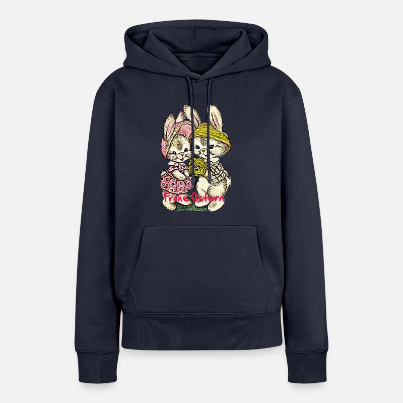 Easter, happy easter, easter bunny, happy easter, easter egg, - Women’s Premium Organic Hoodie - navy