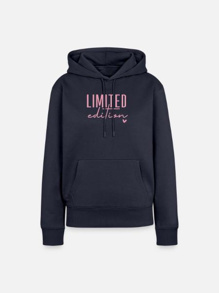 „Limited Edition“ - Frauen Premium Bio Hoodie - Navy