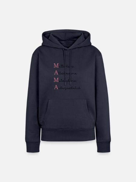 Mama - Frauen Premium Bio Hoodie - Navy