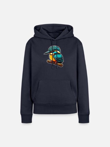 Eisvogel - Frauen Premium Bio Hoodie - Navy