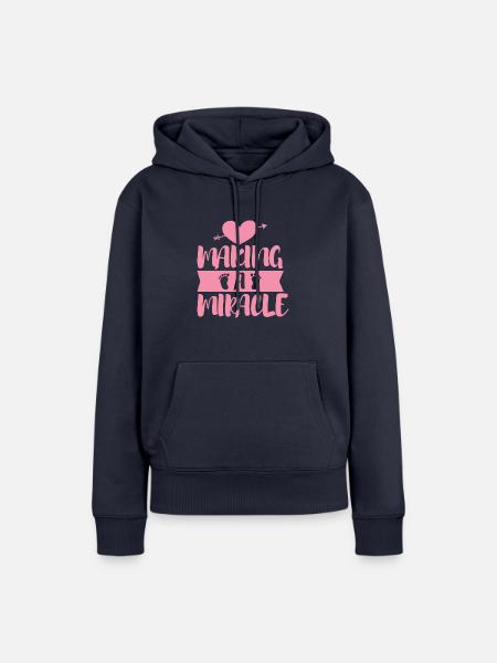 Making a miracle - Frauen Premium Bio Hoodie - Navy