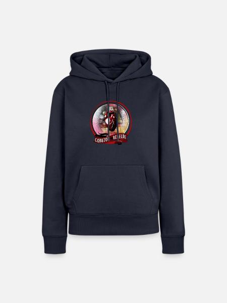 Corazòn Rebelde - Frauen Premium Bio Hoodie - Navy