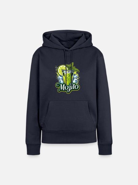 Mojito-Aperitif - Frauen Premium Bio Hoodie - Navy