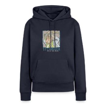 Sternzeichen - Steinbock - Frauen Premium Bio Hoodie - Navy - Vorne - Julia (174cm)