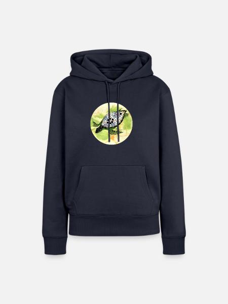 Der Schildkrötenpanzer - Frauen Premium Bio Hoodie - Navy