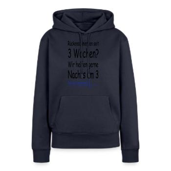Rettungsdienst der Klassiker - Frauen Premium Bio Hoodie - Navy - Vorne - Julia (174cm)
