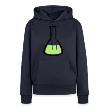 Labor Reagenzglas - Frauen Premium Bio Hoodie - Navy - Vorne - Julia (174cm)
