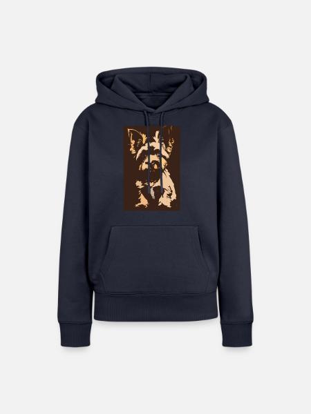 Yorkshire Krapouille - Frauen Premium Bio Hoodie - Navy