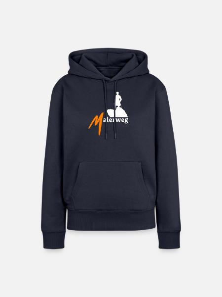 Sächsische Schweiz Malerweg Elbsandsteingebirge - Frauen Premium Bio Hoodie - Navy