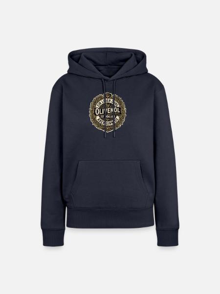 Olivenöl Experte - Frauen Premium Bio Hoodie - Navy